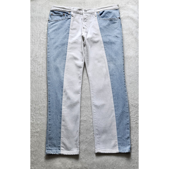 LEVI'S Premium 501T taper lt-wash free people cropped goop jeans $128 W32 x L26 - Picture 14 of 14